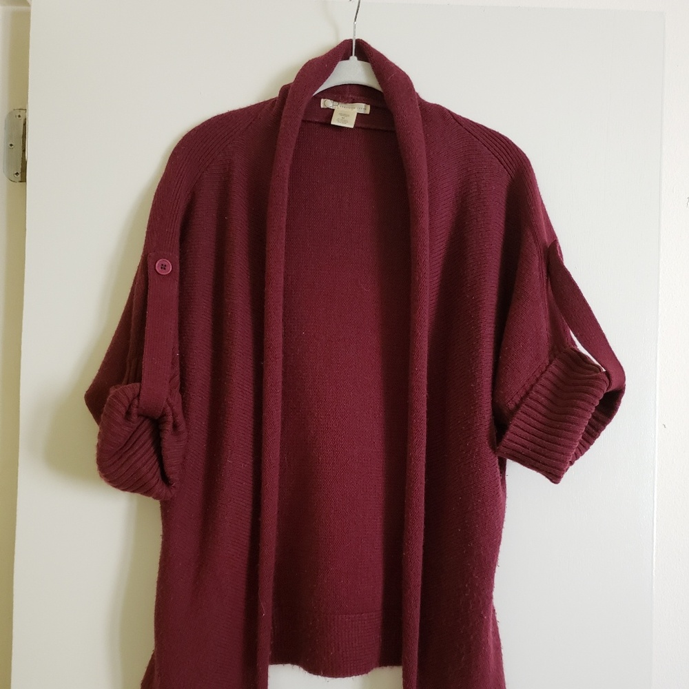 Open front sweater